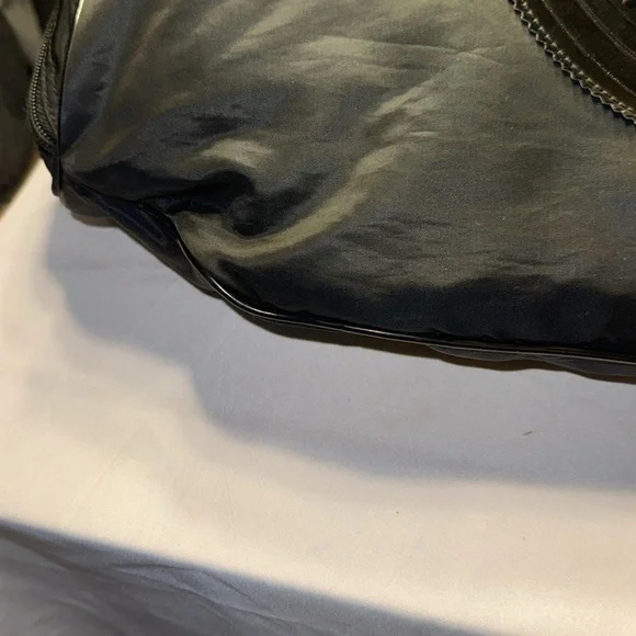 Fendi Patent-Trimmed Nylon Shoulder Bag GUC - Picture 6 of 13